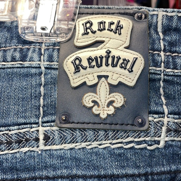 ROCK REViVAL Like NEW Highend Designer Rock revival jeans mens 34x32 Morley boot - Picture 12 of 13